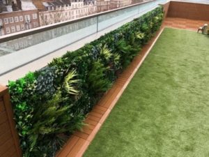 Privacy Screening Ideas: Artificial Living Green Vertical Screen Panels