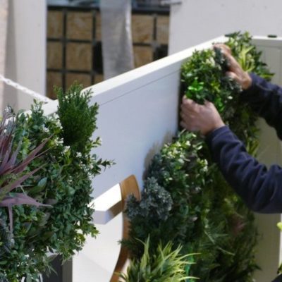 installing a vertical garden panel