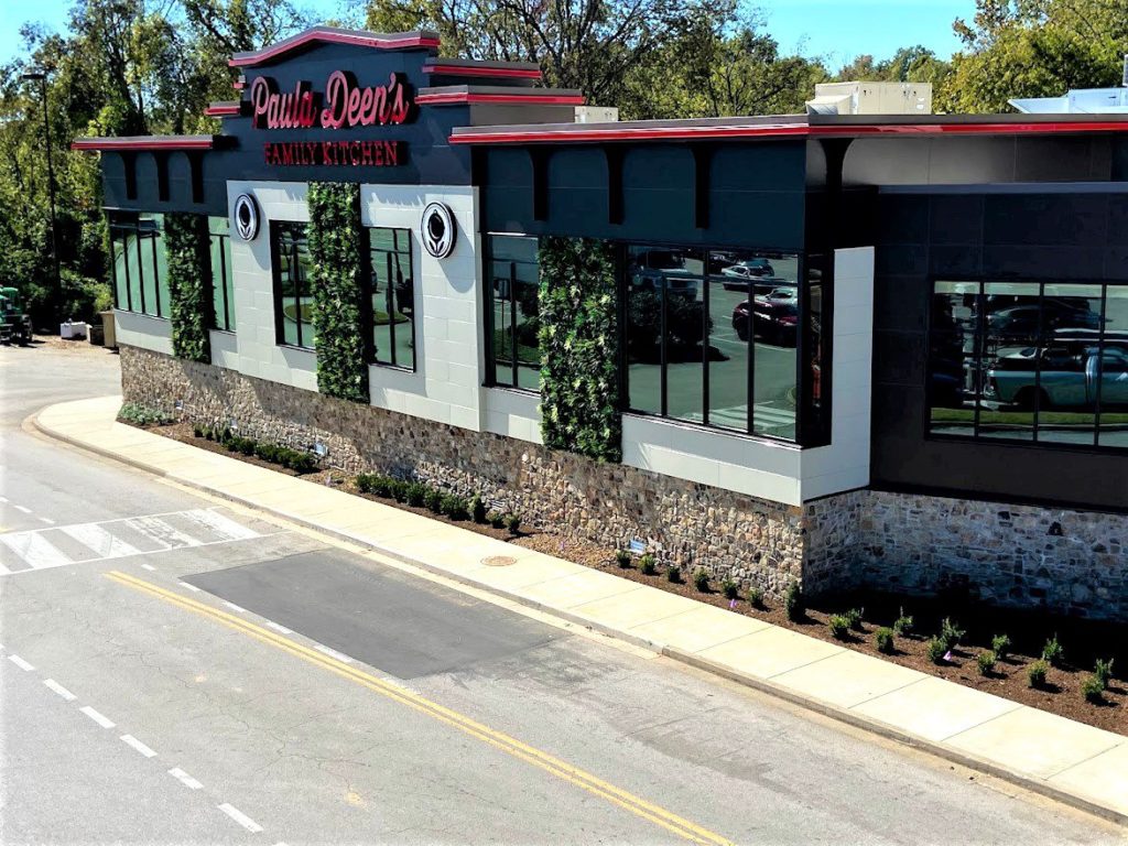 Faux Green Wall at Paula Deen’s Restaurant in Nashville, Tennessee