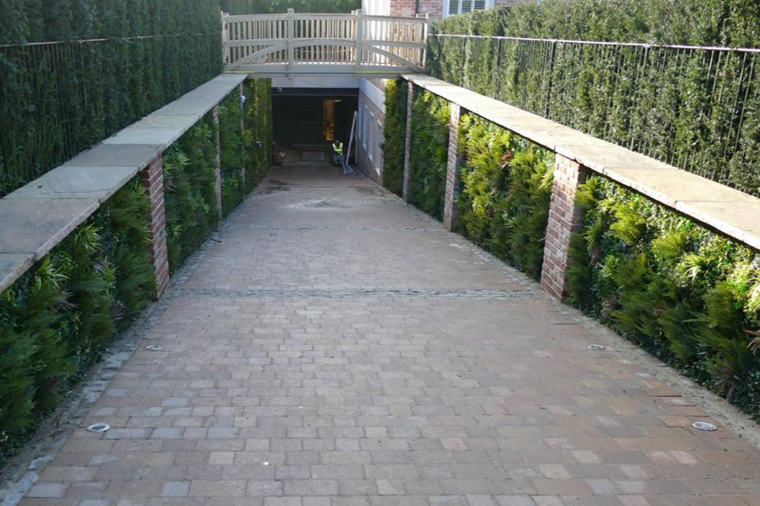 Car Park Entrance After Faux Wall Install