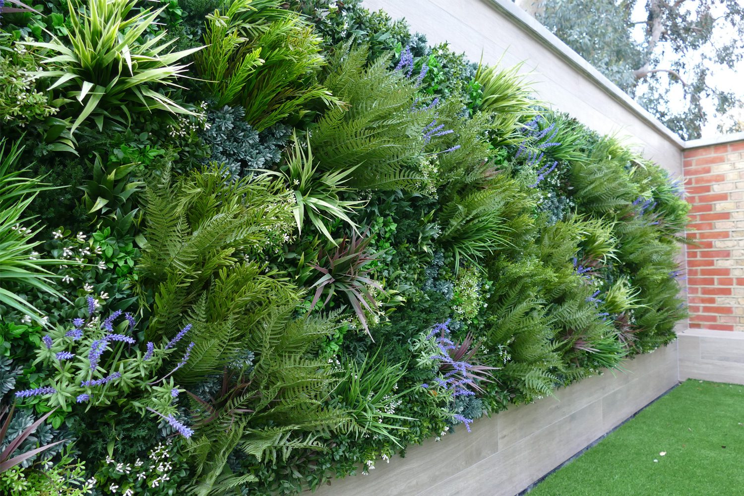 Terrace Garden After Green Wall Install