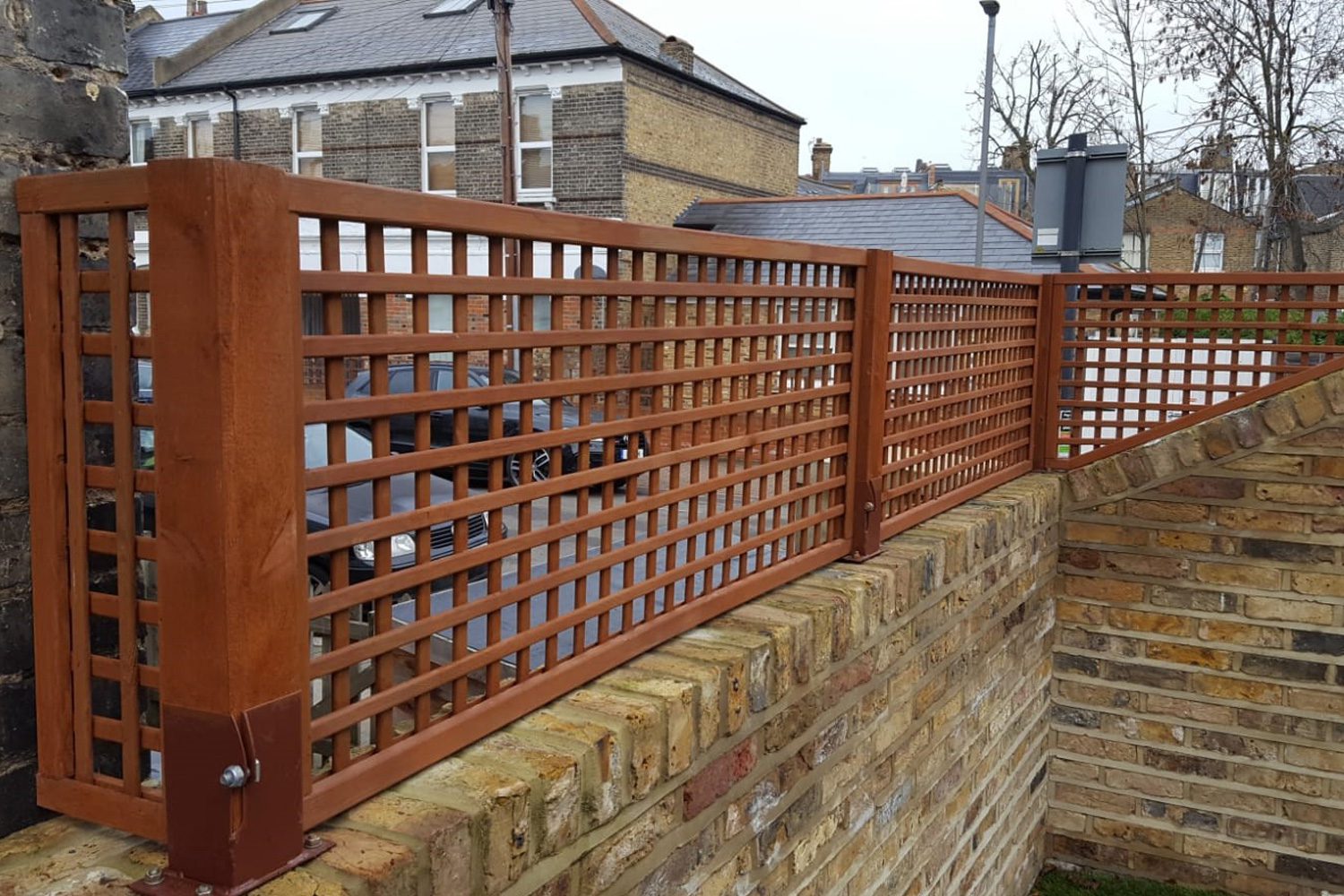 Trellis Covering Before Plant Wall Install