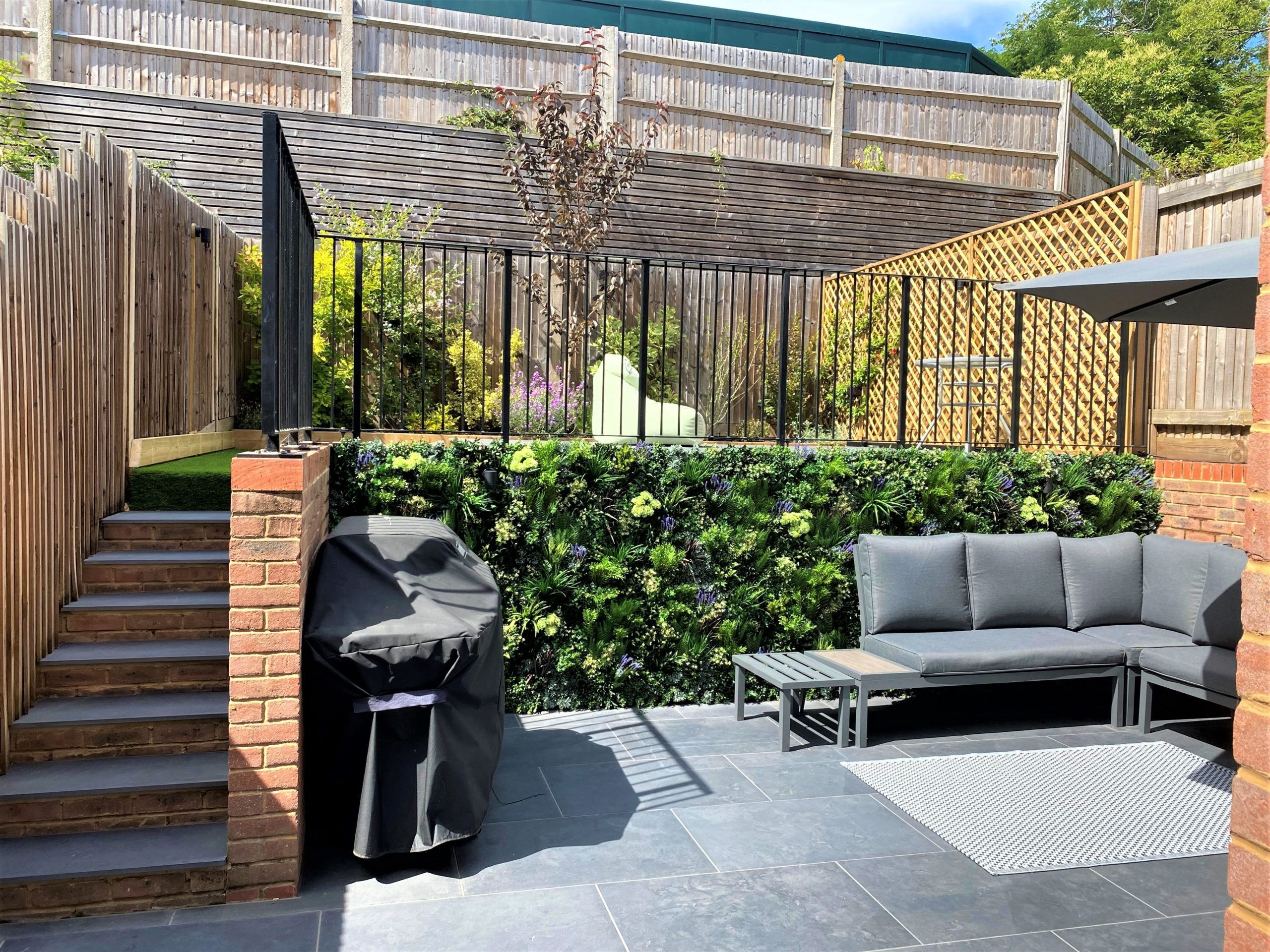 Replica Living Green Wall Installation in a Private Garden