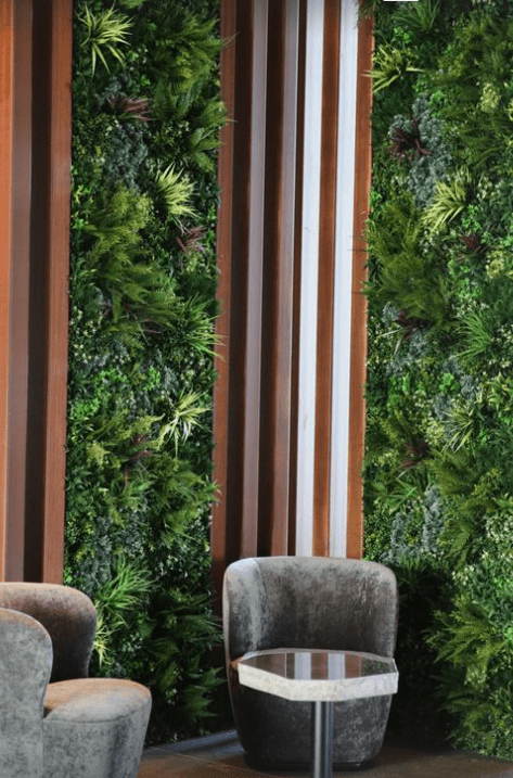 Artificial Living Walls In A Hospitality Setting, Hotel Geysir, Iceland