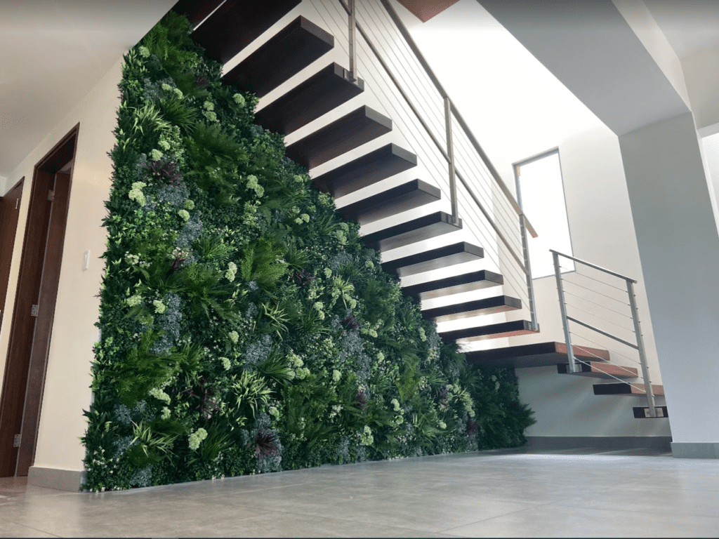 Residential Faux Living Wall in San Juan, Puerto Rico