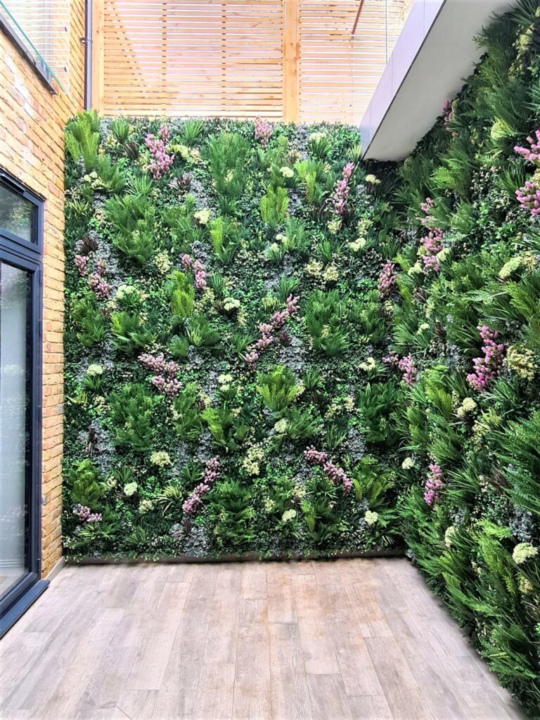 A Replica Green Wall in a London Lightwell