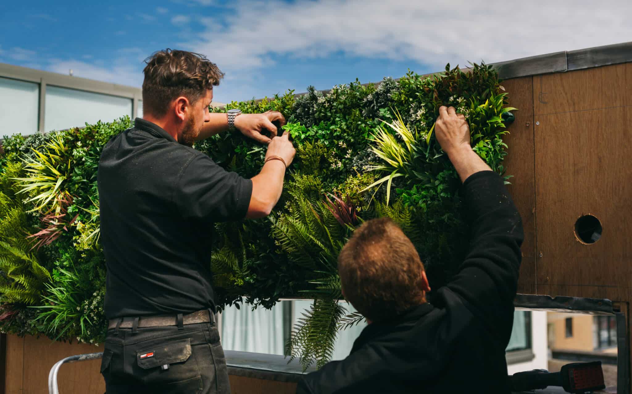 Installing Artificial Floral Wall Print